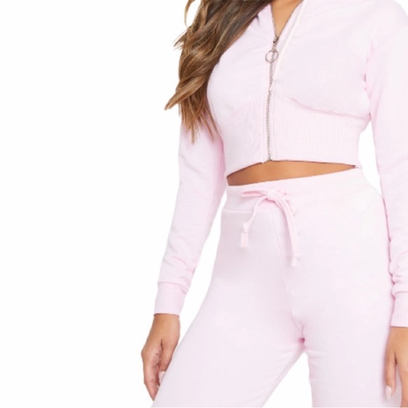 PrettyLittleThing Pink Sweat Ultimate Jogger size 2 - Picture 3 of 10